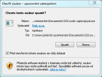 Code signing podpis aplikace