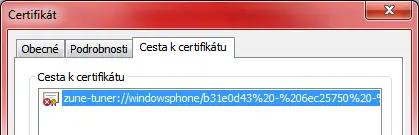 Neduveryhodny certifikat