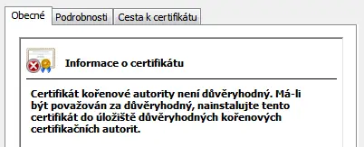 Neduveryhodna korenova autorita