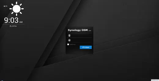 synology - přihlášení na NAS