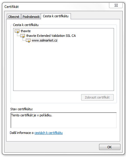 Řetěz důvěry certifikátu