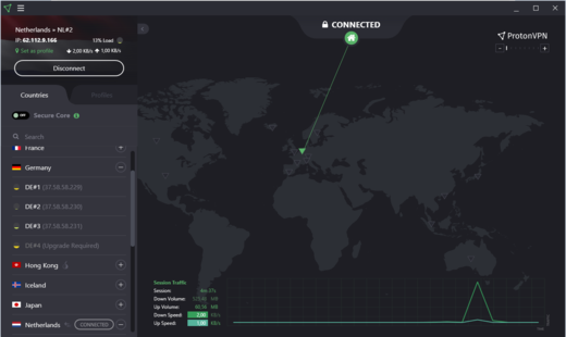 ProtonVPN klient pro Windows