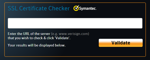 Symantec SSL certificate checker