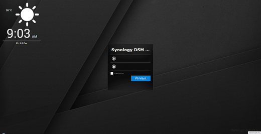 synology - přihlášení na NAS