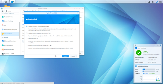 synology - průvodce CSR