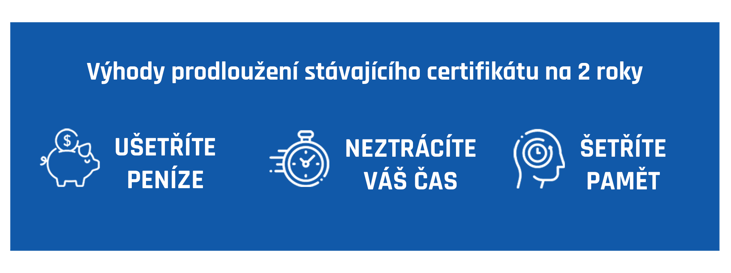 Získejte certifikát na dva roky