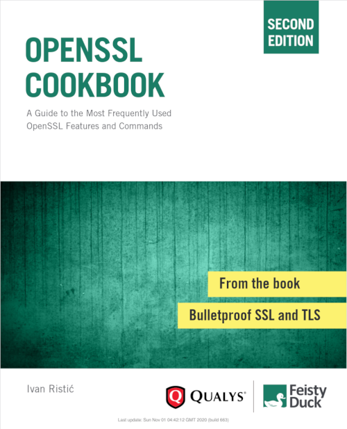 Obal knihy OpenSSL Cookbook